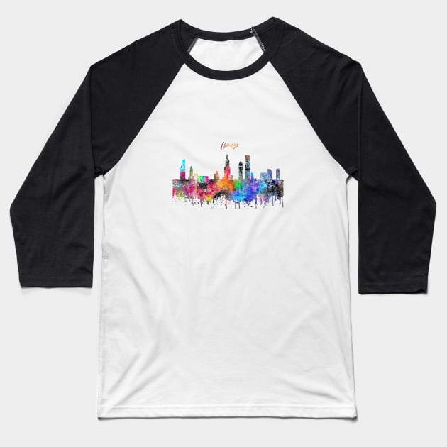 Chicago Baseball T-Shirt by RosaliArt